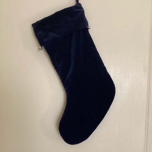 Velvety, Silvery Beaded Stocking - Picture 4 of 6